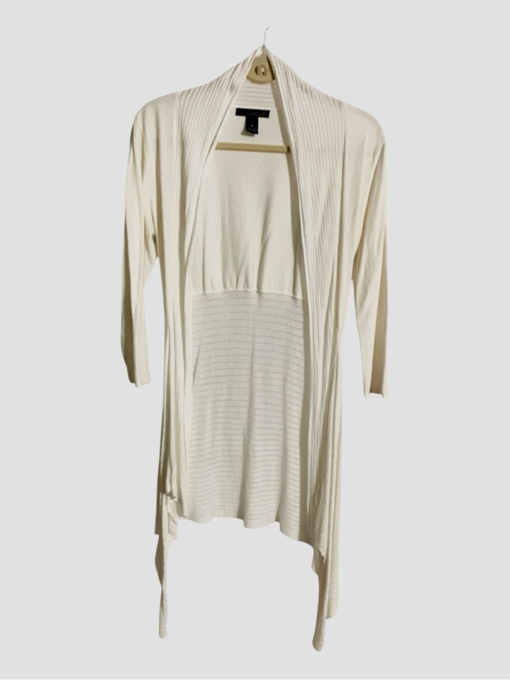 Willie Smith White/Cream Open Front Cardigan Sweater – Size M - Picture 2 of 7